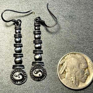 Yin Yang Sterling Earrings